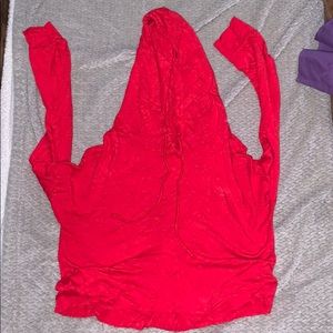 CHARLOTTE RUSSE cropped thin hoodie